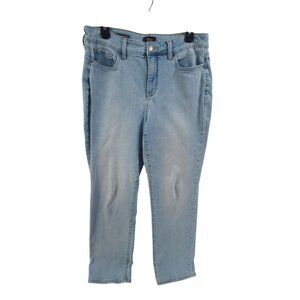NYDJ  Denim Jeans Marilyn Straight  Sliming Straignt Leg Blue Women's Size 12